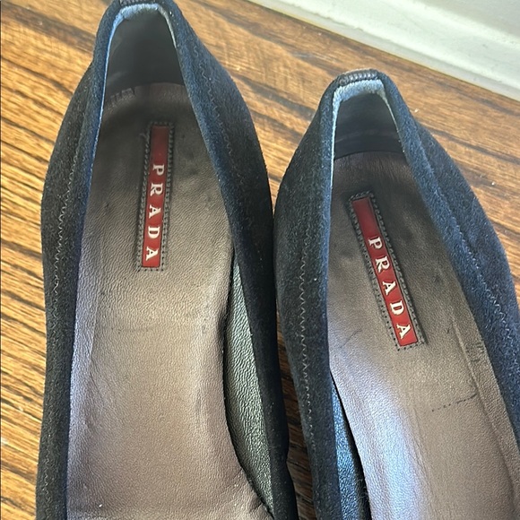 Prada Black Suede Women's Shoes - Picture 6 of 9